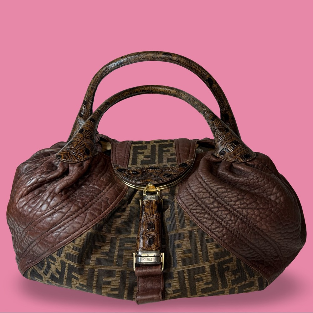Fendi Zucca Spy Bag Vintage Medium Hobo